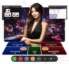 Studio live dealer Infinite Blackjack keristoto dengan tampilan multi-kamera meja kartu dan dealer profesional